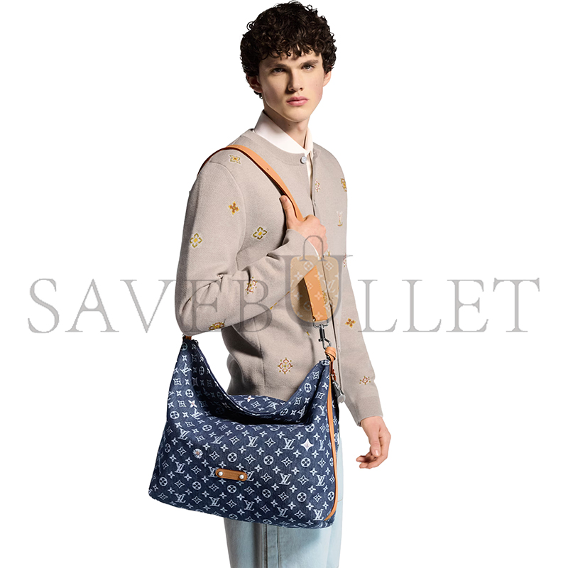 LOUIS VUITTON DENIM VAGABOND HOBO M27555 (48*38*14cm)